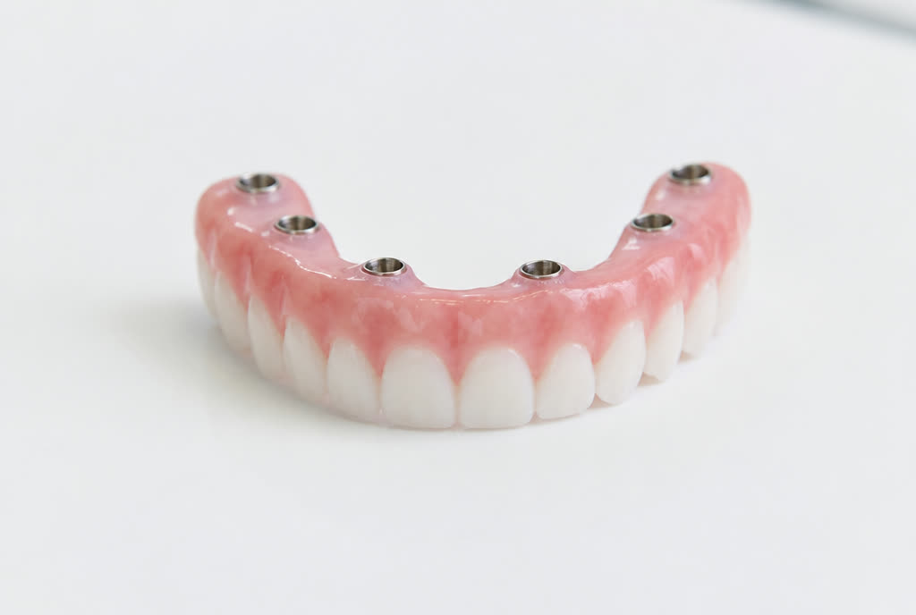 An All-on-X full-arch implant bridge
